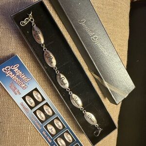 Expressions Silver Inspirational Bracelet